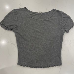 tillys ribbed crop tee s